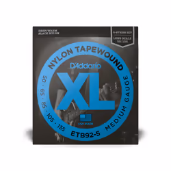 D'Addario ETB92-5 musical instrument strings Electric/Bass 5 pc(s) Nylon Guitar