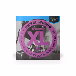 D'Addario EXL120-8 musical instrument strings Electric 8 pc(s) Steel Guitar