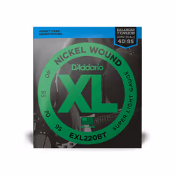 D'Addario EXL220BT musical instrument strings Bass 4 pc(s) Steel Guitar