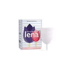 Sensitive Menstrual Cup Large Clear Heavy Flow Soft Patented Design Made in USA Comfortable Menstruation Cup Reusable Natural