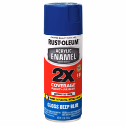 Rust-Oleum 271942 Acrylic Enamel 2X Spray Paint 12 oz gloss Deep Blu