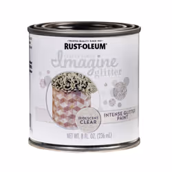 Rust-Oleum 345700 Imagine Craft & Hobby Intense Glitter Paint 8 Oz Iridescent 128 Fl Oz (Pack of 1)