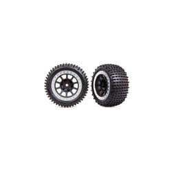 Traxxas Tires and Wheels Satin Chrome 2.2 Inch Alias Rear Tire 2470G