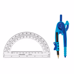 Fiskars Geometry Set  Compass and Protractor Set  Color Received May V