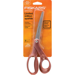 Fiskars Premier Bent Sparkle Scissors 8"-Copper 194514-1016