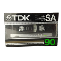 TDK SA 90 minute Super High Resolution Type II Audio Cassette Tape