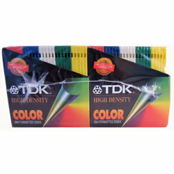 TDK High Density Color IBM Formatted Disks  50 Disk