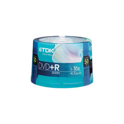TDK 16X DVD+R 50 Pack Spindle  model # DVD+R47FCCB50*M