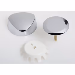 Geberit Ready-To-Fit-Set D52 For Bathtub Drain With Turn Handle Actuation: Bright Chrome-Plated