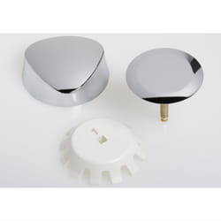 Geberit Ready-To-Fit-Set D52  For Bathtub Drain With Turn Handle Actuation: Bright Chrome-Plated