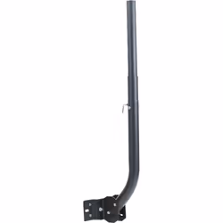 Channel Master CM-3090 Telescoping Universal Antenna Mast Pole Adjustable Roof Mount to Wall Eave Attic Chimney on Flat S ...
