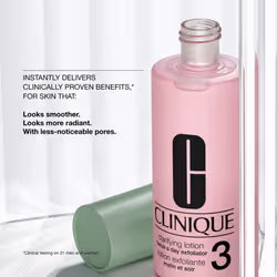 Clinique 3-Step Clarifying Lotion Face Exfoliator For Combination Oily Skin Types  Combination Oily Skin  16.5 Fl Oz