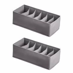 Amazon Basics Underwear Dresser Drawer Organizers Pack of 2 gray