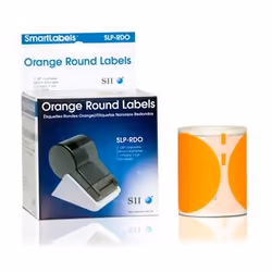 Seiko Instruments SLP-RDO, Orange, Self-adhesive printer label, Circle, 5.4 cm, 240 pc(s), 120 pc(s)