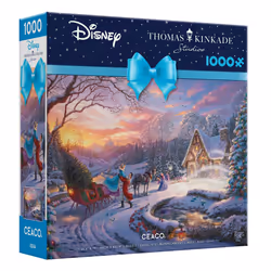 Ceaco - Thomas Kinkade - Disney - Holiday - Cinderella Bringing Home T