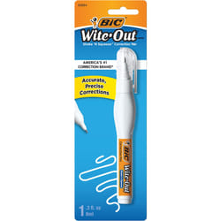 BIC Wite-Out Brand Shake 'n Squeeze Correction Pen  8 ML Fluid  1 Count Pack of white Pens  Fast  Clean and Easy to Use Pen Office or School Supplies