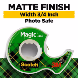 3M 119 1/2"" x 800"" Scotch Magic Tape