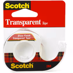 Scotch 174 Transparent Tape With Plastic Dispenser  1/2 X 1000  Gloss Finish