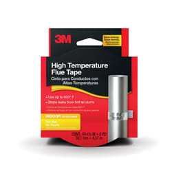 3M High Temperature Flue Tape  High Heat Sealing Tape up to 600 degrees  15 in x 15 ft Roll  Stops leaks from hot air ducts