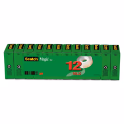 Scotch 810121296 Magic Tape  1-Inch Core  1/2-Inch x1296-Inch  1/PK  Transparent