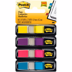Post-It Flags .47"X1.7" 140/Pkg-Assorted Bright Colors