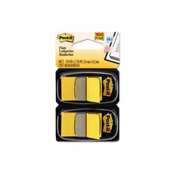 3M 680YW2 Standard Tape Flags in Dispenser Yellow 100 Flags per Dispenser