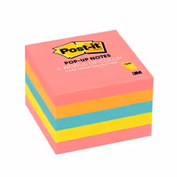 Post-It Pop-up Notes, 3 in x 3 in, Cape Town Collection, 5 Pads/Pack, Blue, Orange, Pink, Yellow, CapeTownCollection, 76.2 mm ...