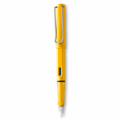 Lamy safari Fountain Pen - Elegant Design Cool Pens Best Pens For Smooth Writing Journaling and Calligraphy - Yellow Broad ...