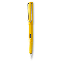 Lamy safari Fountain Pen - Elegant Design Cool Pens  Best Pens For Smooth Writing  Journaling  and Calligraphy - Yellow Broad Point Pen