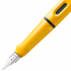 Lamy safari Fountain Pen - Elegant Design Cool Pens  Best Pens For Smooth Writing  Journaling  and Calligraphy - Yellow Broad Point Pen