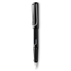 Lamy safari Fountain Pen - Elegant Design Cool Pens  Best Pens For Smooth Writing  Journaling  and Calligraphy - Shiny Black Extra Fine Point Pen