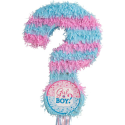 amscan (BOX20) Pull Pinata - Question Mark Gender Reveal