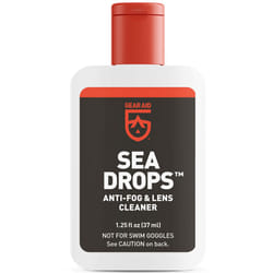 GEAR AID Sea Drops Anti-fog and Cleaner for Dive and Snorkel Masks  1.25 fl oz
