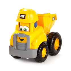 CAT Construction Toys  Junior Crew Construction Pals Dump Truck Educational Preschool Vehicle with Kid Vroom Sounds and Animated face. for Ages 2+