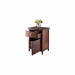 Winsome Wood Eugene Accent Table, Walnut