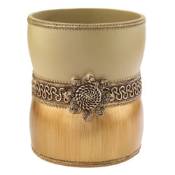 Avanti Linens  Waste Basket  Decorative Trash Can  Elegant Style Home Decor Braided Medallion Collection