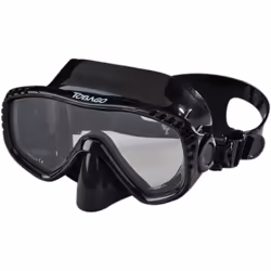 AKONA Tobago Scuba and Snorkeling Dive Mask with Clear Silicone Skirt