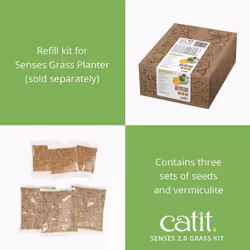 Catit Cat Grass Kit for the Catit Senses Grass Planter, Pack of 3