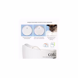 Catit PIXI Cat Drinking Fountain, Running Water Fountain, White