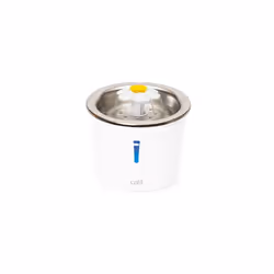 Flower Cat Drinking Fountain with Stainless Steel Top