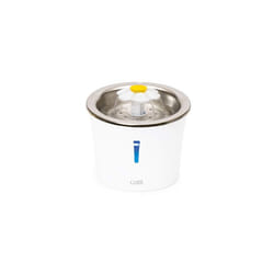 Flower Cat Drinking Fountain with Stainless Steel Top