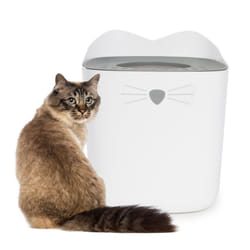 Catit 44081 dog / cat litter box Top entry litter box Grey, White