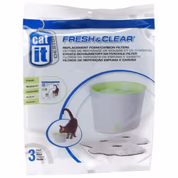 Catit Fresh & Clear Water Fountain Replacement Foam/carbon Cartridge Small