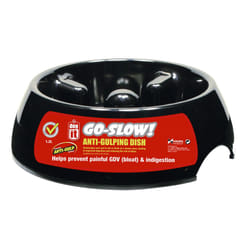 Dogit Anti Gulping Bowl Black 1.2 Litres