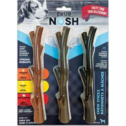 Zeus Nosh Strong Chew Sticks Trio Pack Strong Puppy Dog Chewing Flavoured Stick