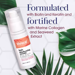 Hair Thickening Serum for Naturally Thicker & Fuller Looking Hair, Paraben Free Leave In Conditioner with Biotin,