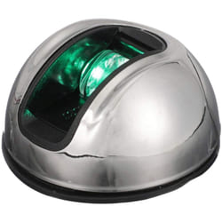 attwood NV3012SSG-7 Sidelights Vertical - Starboard, Green/Stainless, Silver