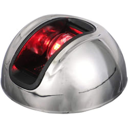attwood NV3012SSR-7 Sidelights Vertical - Port, Red/Stainless, One Size
