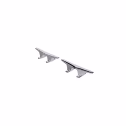 attwood 6245-6 Chrome-Plated Zinc Cleats  6 Inches Long  2 3/32 inches Wide  Install with 4 Included #10 Fasteners