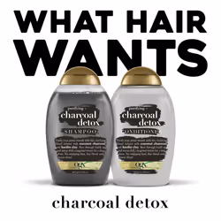 OGX Purifying + Charcoal Detox Conditioner for Buildup Removal and Light Nourishment  No Sulfates  13 fl oz